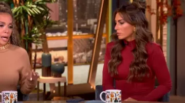 Cinq a Sept Andie Dress worn by Alyssa Farah as seen in The View on September 5, 2024