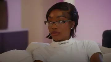 Balenciaga T-shirt Robe maxi portée par Chelsea Lazkani comme on le voit dans Selling Sunset (S08E07)