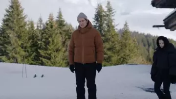 Zegna Oasi Cashmere Ghiaccio Blouson worn by Gabriel (Lucas Bravo) as seen in Emily in Paris (S04E06)