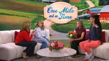 Cloudsurfer Next Running Shoe worn by Kirsten Ferguson as seen in Today with Hoda & Jenna on September 13, 2024