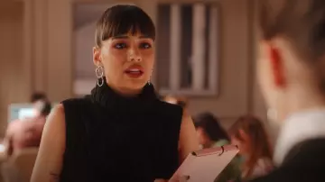 Mara Paris Aino Earrings In Sterling Silver worn by Geneviève (Thalia Besson) as seen in Emily in Paris (S04E08)