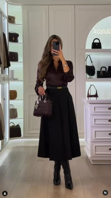 Lamees Mourad lleva botas altas en su cuenta de Instagram de Reels @lameesmourad
