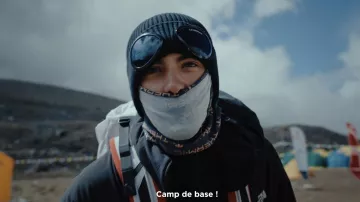 Inoxtag wears a C.P. Company balaclava in its documentary Kaizen: 1 year to climb Everest!