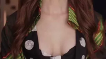 Get the looks from Emily in Paris Season 4: Emily Cooper (Lily Collins) wears Tartan Checked Blazer in episode 10 of the TV series