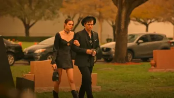 LPA Donna Dress worn by Caitlin (Charlotte Lawrence) as seen in Bad Monkey (S01E01)