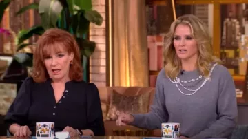 Veronica Beard Coralee Front Button Blouse worn by Joy Behar as seen in The View on September 13, 2024