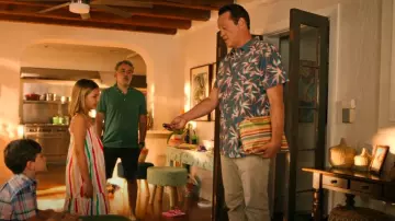 Oniell Short Sleeve Blue Hawaiian/Floral Button Down Shirt worn by Andrew Yancy (Vince Vaughn) as seen in Bad Monkey (S01E06)