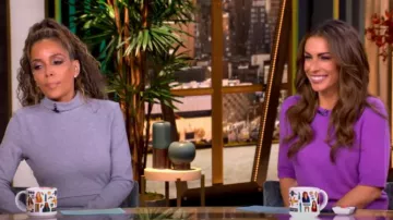 Veronica Beard Shana Cashmere Sweater worn by Alyssa Farah as seen in The View on  September 18, 2024