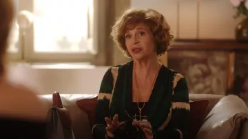 Johanna Ortiz Mito De Selva Ankle Dress worn by Antonia Muratori (Anna Galiena) as seen in Emily in Paris (S04E10)