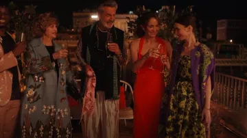 Valentino Garavani Floral Embroidered Cashmere Cape Coat worn by Emily Cooper (Lily Collins) as seen in Emily in Paris (S04E10)