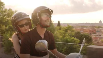 Valentino Garavani V-Goldcut Cat-Eye Sunglasses worn by Emily Cooper (Lily Collins) as seen in Emily in Paris (S04E10)