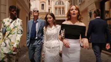 Alaia Pencil Skirt worn by Sylvie Grateau (Philippine Leroy-Beaulieu) as seen in Emily in Paris (S04E10)