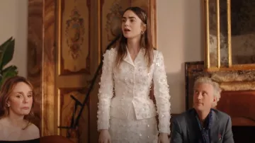 Epona Valley Petite Saint Germaine Headband worn by Emily Cooper (Lily Collins) as seen in Emily in Paris (S04E10)