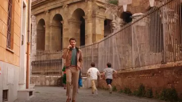 Tod's Suede Bomber Jacket worn by Marcello (Eugenio Franceschini) as seen in Emily in Paris (S04E10)