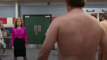 Major League Movie Wardrobe: Rachel Phelps (Margaret Whitton) is wearing  black pencil skirt