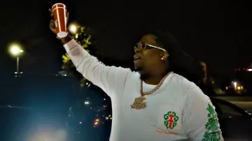 Chrome Hearts White Christmas Dagger Long Sleeve T Shirt worn by Big Homiie G in Big Homiie G - Be There