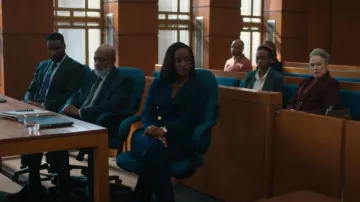 Ralph Lauren Collection Alandra Straight-Leg Wool Pants worn by Olympia (Skye P. Marshall) as seen in Matlock (S01E01)