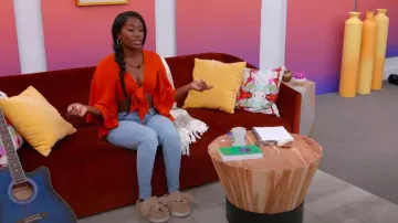 Ct-Tebrun Women's Cute Teddy Animal Slippers House Slippers worn by Jadejha Edwards as seen in The Circle (S07E08)