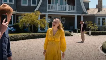 Diane Von Furstenberg Gigi Cotton Dress worn by Abby Winbury (Dakota Fanning) as seen in The Perfect Couple (S01E06)