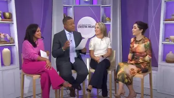 Puppets and Puppets Chow Mesh Midi Dress worn by Cristin Milioti as seen in Today with Hoda & Jenna on September 19, 2024