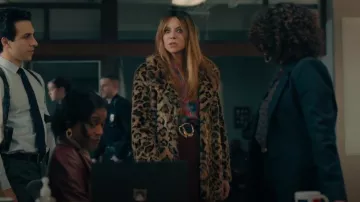 House Of Harlow 1960 Genn Fur Coat worn by Morgan (Kaitlin Olson) as seen in High Potential (S01E01)