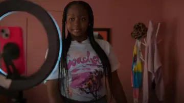 Girl Dangerous Coachella Tee worn by Naima Stewart (Aderinsola Olabode) as seen in Reasonable Doubt (S02E06)
