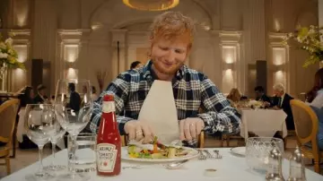 Heinz Ketchup Glass Bottle used by Ed Sheeran in Ed's Heinz Advertising
