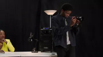 Zara Striped OVershirt worn by Orlando 'Lando' Johnson (Martin Bobb-Semple) as seen in All American: Homecoming (S03E13)