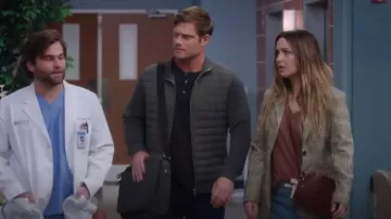 Reiss Flintoff Quilted Zip Through Jacket worn by Dr. Atticus Lincoln (Chris Carmack) as seen in Grey's Anatomy (S21E01)