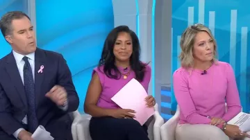 Suéter lavable de manga abullonada de lana merino de Banana Republic usado por Dylan Dreyer como se ve en Today el 1 de octubre de 2024