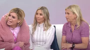 Gabriela Hearst Robe midi plissée en cachemire et soie portée par Elisa Port comme on le voit dans Today le 1er octobre 2024