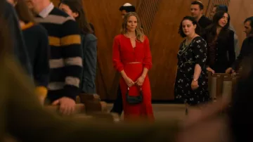 Reformation Layla Bias-Cut Midi-Skirt worn by Joanne (Kristen Bell) as seen in Nobody Wants This (S01E01)