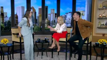 Gianvito Rossi Gianvito 105mm Suede Pumps worn by Kelly Ripa as seen in LIVE with Kelly and Mark on September 18, 2024