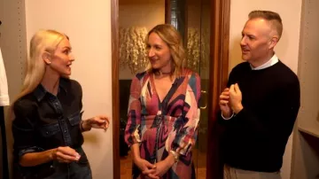 Ba&sh Wina V Neck Maxi Dress worn by Lauren Iannotti as seen in The Drew Barrymore Show on September 27, 2024