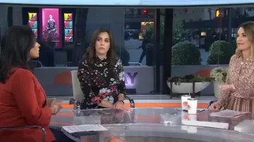 Yumi Kim Stargaze Dress worn by Hallie Jackson as seen in Today on October 2, 2024