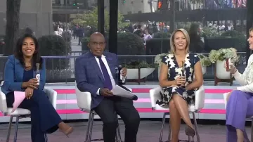 Veronica Beard Naira Dickey Jacket worn by Sheinelle Jones as seen in Today on October 2, 2024