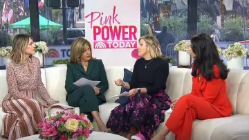 Robe Shoshanna Louisa portée par Kristen A. Dahlgren comme on le voit dans Today le 2 octobre 2024