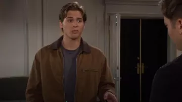 Veste doublée de vêtements de travail Abercrombie portée par Will Spencer (Crew Morrow) comme on le voit dans The Bold and the Beautiful le 26 septembre 2024