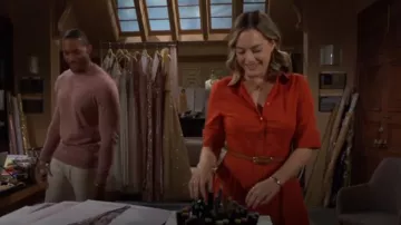 Anthropologie La ceinture skinny Blake portée par Hope Logan (Annika Noelle) comme on le voit dans The Bold and the Beautiful le 27 septembre 2024