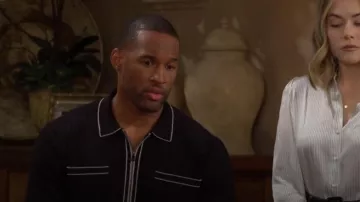 Reiss Christophe Shirt worn by Carter Walton ( Lawrence Saint-Victor) as seen in The Bold and the Beautiful on September 10, 2024