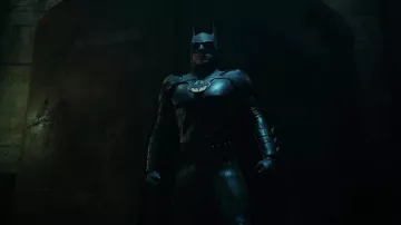 The Batman Costume Jumpsuit worn by Bruce Wayne (Michael Keaton) in The Flash