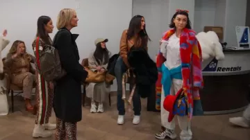 Stella McCartney Iconic Yellow Submarine Furry Coat worn by Bronwyn Newport as seen in The Real Housewives of Salt Lake City (S05E03)