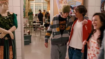 Outfits of High School Musical 3: Senior Year: Jimmie Zara (Matt Prokop) wears Nashville Guitars T-Shirt in the movie