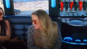 Veste zippée Gucci G Rhombus portée par Heather Gay comme on le voit dans The Real Housewives of Salt Lake City (S05E03)