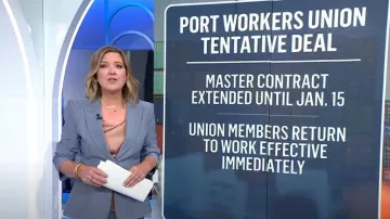 Cinq a Sept Louisa Blazer usado por Christine Romans como se ve en Today el 4 de octubre de 2024