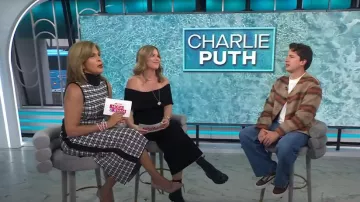 Sneaker vintage Rick Owens portée par Charlie Puth comme on le voit dans Today with Hoda & Jenna le 4 octobre 2024