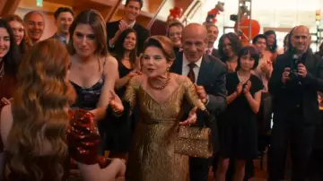 Valentino Garavani Mini Vsling Handbag With 3D Embroidery worn by Lynn (Stephanie Faracy) as seen in Nobody Wants This (S01E10)