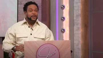 Honor the Gift Legacy Eyelet Shirt Bone worn by Jawn Murray as seen in Sherri on October 3, 2024
