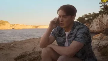 Paul Smith Storm Vacation Shirt worn by Nick Nelson (Kit Connor) as seen in Heartstopper (S03E02)