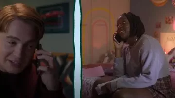 Zara Jewelled Soft Sweatshirt worn by Tara Jones (Corinna Brown) as seen in Heartstopper (S03E04)